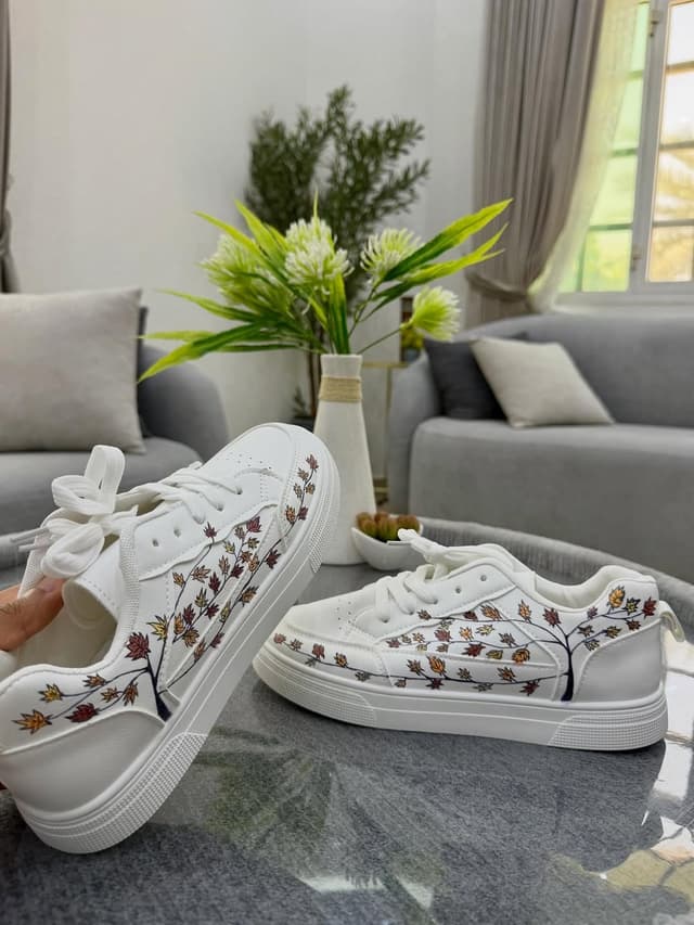 Autumn Leaves Theme Custom Shoes